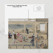 Het Japanse briefkaart van de Kunst van Utamaro (Voorkant / Achterkant)