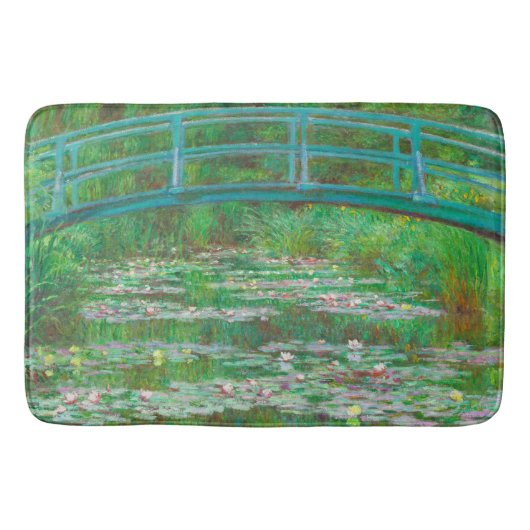 Het Japanse Footbridge Monet Badmat (Voorkant)