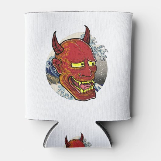Het Japanse Hannya Masker Blikjeskoeler (Voorkant)