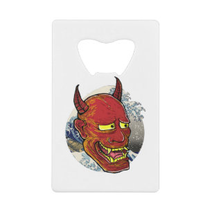 Het Japanse Hannya Masker Creditkaart Flessenopener