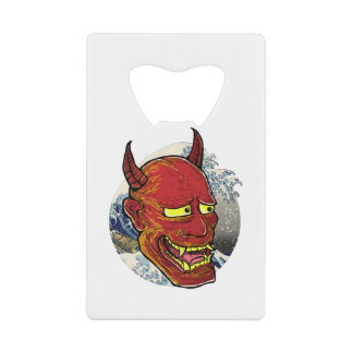 Het Japanse Hannya Masker Creditkaart Flessenopener
