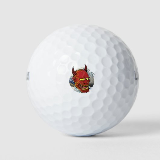 Het Japanse Hannya-masker Golfballen (Voorkant)