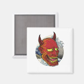 Het Japanse Hannya Masker Magneet (Voorkant / Achterkant)
