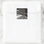 Het Japanse Kibo complex Vierkante Sticker (Tas)