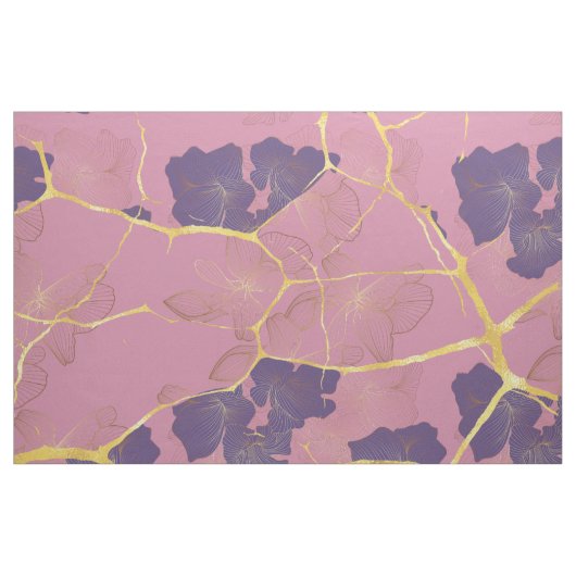 Het Japanse Kintsugi Pattern. Stof (Yard (91,4 cm))