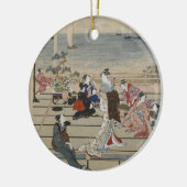 Het Japanse Kunstornament van Utamaro Keramisch Ornament (Links)