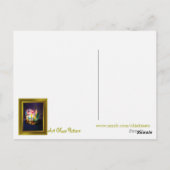 Het Japanse Ontwerp van de Lamp van de Iris Briefkaart (Achterkant)