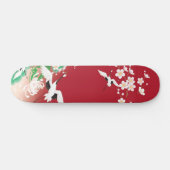 Het Japanse ontwerp van Herons en Dahlias / Persoonlijk Skateboard (Horizontaal)