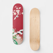 Het Japanse ontwerp van Herons en Dahlias / Persoonlijk Skateboard (Voorkant)
