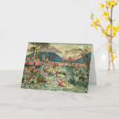 Het Japanse Ontwerp van het Venster Kaart (Gele Bloem)