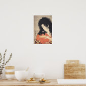 Het Japanse poster van Utamaro (Keuken)