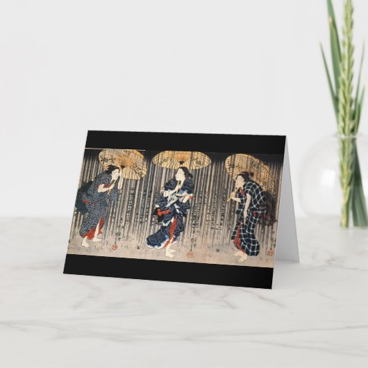 Het Japanse Schilderen c. 1800's Kaart (Voorkant)