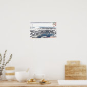 Het Japanse Schilderen van de Winter van Nihon Poster (Keuken)