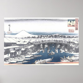 Het Japanse Schilderen van de Winter van Nihon Poster