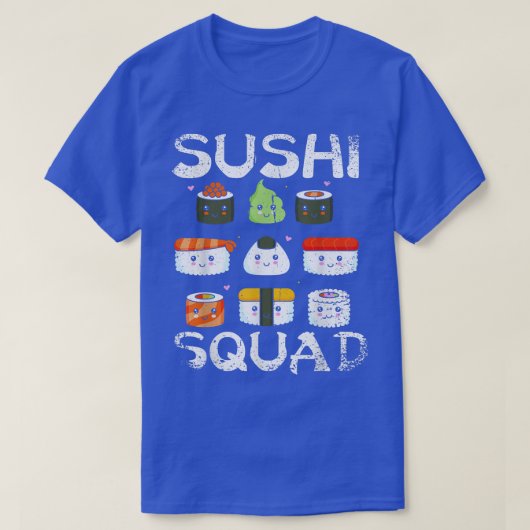 Het Japanse team van Sushi Squad Maki Sashimi is h T-shirt (Design voorkant)