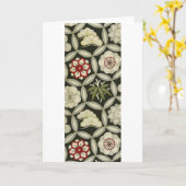 Het Japanse Textiel, BloemenPatroon van de KIMONO Kaart (Gele Bloem)