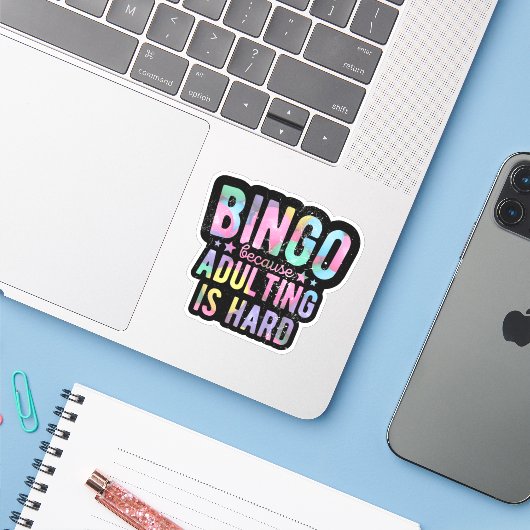 Het Jargon omdat het Volteren moeilijk is | Funny  Sticker (Laptop met iPhone)