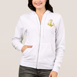 Zeevaart Anker Dames hoodies | Zazzle.nl Vacht Hoodie van de Trui van dames de Witte | Zazzle.nl
