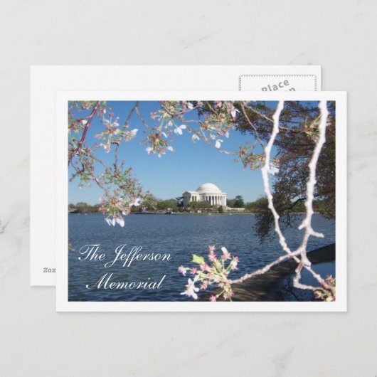 Het Jefferson Memorial Briefkaart (Voorkant / Achterkant)