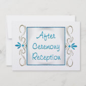 Het jodendom bloeit Joodse bruiloftsreceptie Kaart (Achterkant)