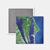 Het John F Kennedy Space Center Magneet (Voorkant / Achterkant)