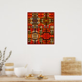 Het Jolly Crowded House Poster (Keuken)