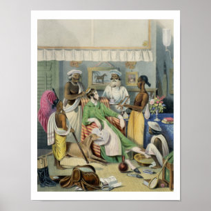Het jonge burgertoilet, bord 1 van 'Anglo I' Poster