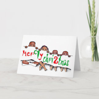 Het jonge Wenskaart van de Bos van Smith Feestdagen Kaart