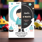 Het Jongen Meisje 6 Maand Half Jaar Partij Half Ve Kaart