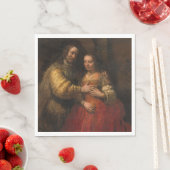 Het Joodse Bruidje (door Rembrandt) Servet (Insitu)