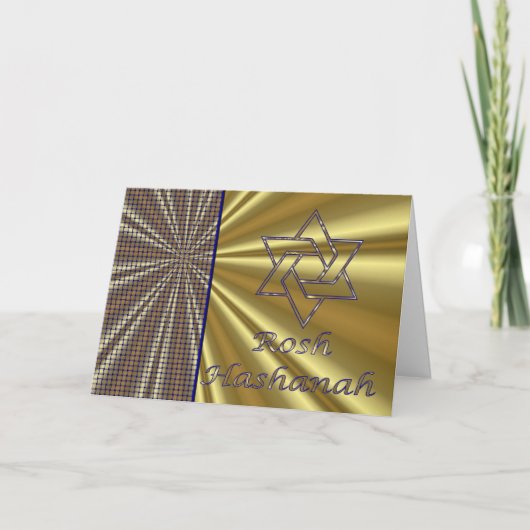 Het Joodse Nieuwjaar van Hashanah van Rosh Feestdagen Kaart (Voorkant)