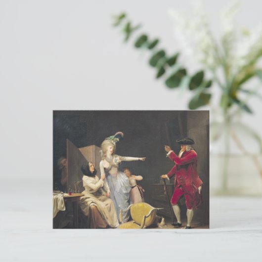 Het joodse oude Man, 1791 Briefkaart (Staand voorkant)