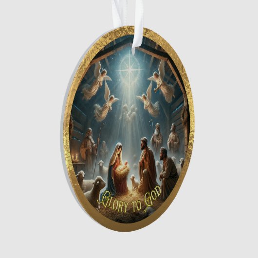 Het Joy Acryl Ornament van de Herders (voorkant)