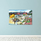 Het jubelen van het Saratoga Spa Recreation Center Canvas Afdruk (Insitu (Houten vloer))