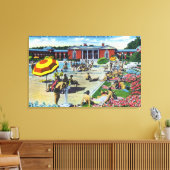Het jubelen van het Saratoga Spa Recreation Center Canvas Afdruk (Insitu (Woonkamer))