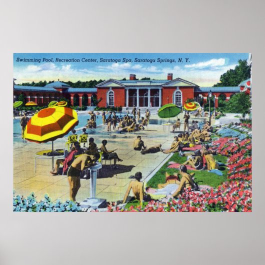 Het jubelen van het Saratoga Spa Recreation Center Poster (Voorkant)