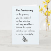 Het Jubileum – een gedicht van een Jubileum Kaart (Gele Bloem)