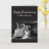 Het Jubileum hield van Één Humor van de Kat Kaart (Gele Bloem)