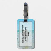 Het Jubileum loopt op de Abstracte Beach Bagagelabel (Achterkant verticaal)