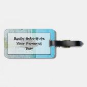 Het Jubileum loopt op de Abstracte Beach Bagagelabel (Achterkant horizontaal)