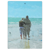 Het Jubileum loopt op de Abstracte Beach Klembord (Achterkant)