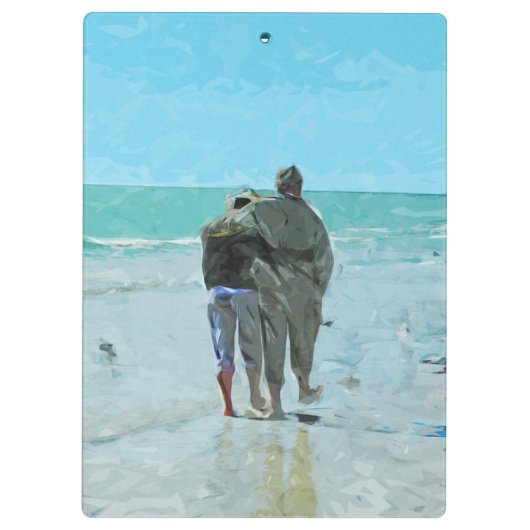 Het Jubileum loopt op de Abstracte Beach Klembord (Achterkant)