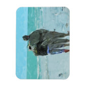 Het Jubileum loopt op de Abstracte Beach Magneet (Verticaal)