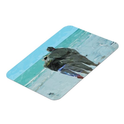 Het Jubileum loopt op de Abstracte Beach Magneet (Linkerzijde)