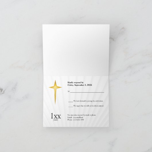 Het Jubileum RSVP van de kerk (Binnen)