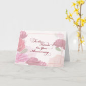 Het Jubileum van de bruiloft aan het Roos Friends Kaart (Gele Bloem)