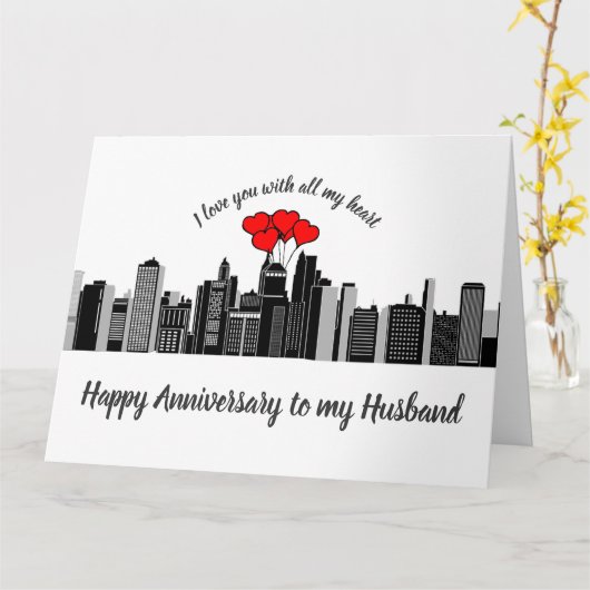 Het Jubileum van de echtgenoot houdt van mijn Kaart (Gele Bloem)