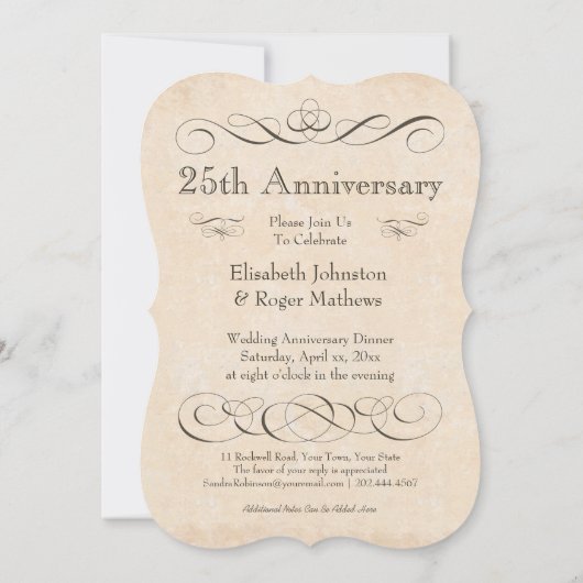 Het Jubileum van de weddenschap eet Drink en is Me Kaart (Achterkant)