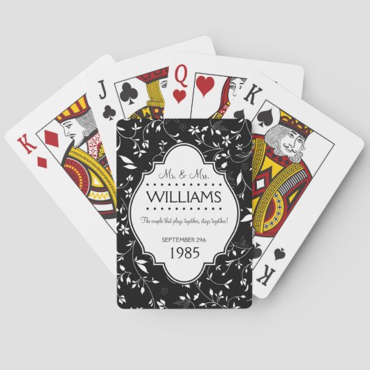 Het Jubileum van de weddenschap Gepersonaliseerd Z Pokerkaarten (Achterkant)