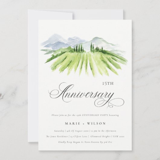 Het Jubileum van de windenergie van het manuscript Bedankkaart (Voorkant)